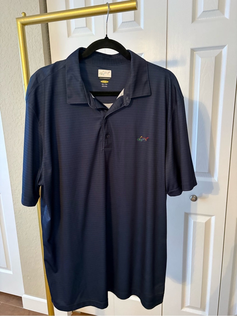 Greg Norman Polo Collection Navy Short-Sleeve Performance Size 2X
